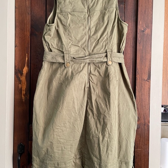 Maeve by Anthropologie Army green Oona utility dress size 16 - Picture 6 of 7